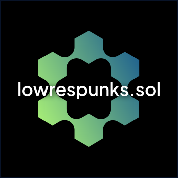 lowrespunks.sol Solana Name Service (SNS and .sol domain) PFP